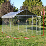Large Dog Wire Playpen 4x2.3x1.83m Lockable Door, UV/Water Proof Roof