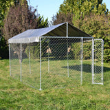 Large Dog Wire Playpen 4x2.3x1.83m Lockable Door, UV/Water Proof Roof