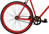 RED Hi-Tensile Steel Frame, Fixed Gear, Single Speed, Urban Commuter