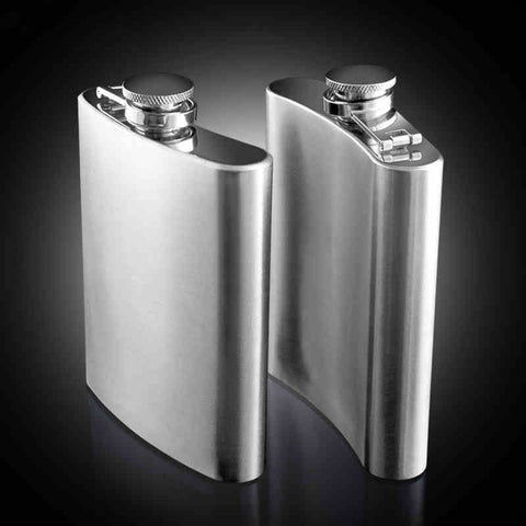 Stainless Steel Hip Liquor Whiskey Alcohol Flask Cap 6oz