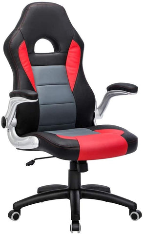 RACING GAMING CHAIR SWIVEL COMPUTER DESK OFFICE CHAIR..RED