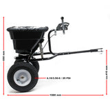 Spreader  with 29L Capacity for Ride-on Lawnmowerm