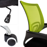 Office computer chair with lumbar support Green