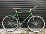 VINTAGE SINGLE SPEED FREEWHEELS BIKE FIXED GEAR / FIXIE ROAD BIKE GREEN 161