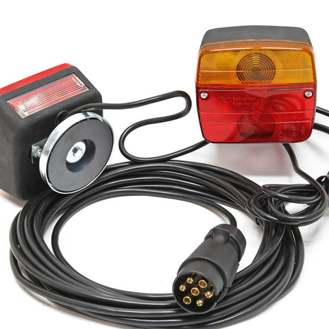 Tail Lights for Trailer 7 Pin, Magnet Holder 7.5m Cable 2 Light Units