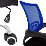 Office computer chair with lumbar support Blue