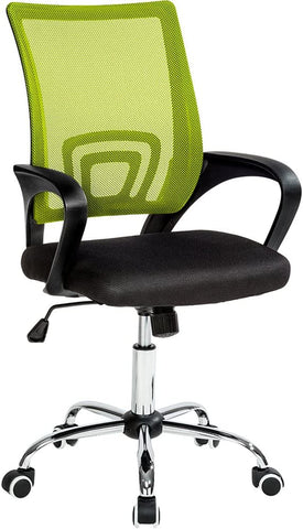 Office computer chair with lumbar support Green