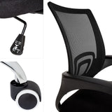 Office computer chair with lumbar support Black