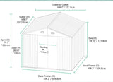 10ft x 10ft Steel Shed