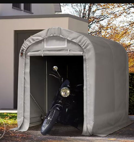 motor tent garage 1.6x2.4m Motor Bike Shed Tent garage, PVC tarpaulin, gray,