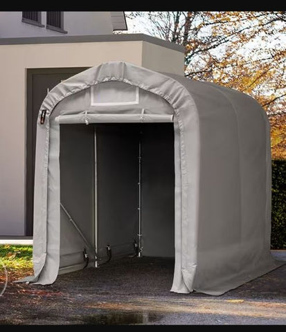 motor tent garage 1.6x2.4m Motor Bike Shed Tent garage, PVC tarpaulin, gray,