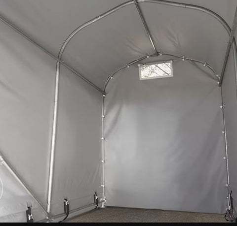 motor tent garage 1.6x2.4m Motor Bike Shed Tent garage, PVC tarpaulin, gray,