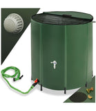 Rainwater Tank for Garden and Camping, Foldable Rain Barrel with Lid and Tap