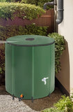 Rainwater Tank for Garden and Camping, Foldable Rain Barrel with Lid and Tap