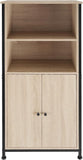 display cabinet Doncaster | 2 shelves, 1 cupboard 60 x 38 x 125 cm