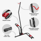 Freestanding Bike Rack 53 x 11 x 120 cm, Space-saving Versatile Design,