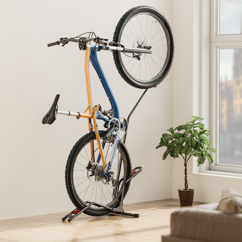 Freestanding Bike Rack 53 x 11 x 120 cm, Space-saving Versatile Design,