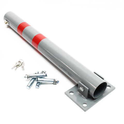 Parking Barrier Folding Car Park Bollard Security Driveway Post Lockab ...