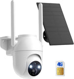 Outdoor Solar Surveillance Camera with SIM 2-Way Talk IP65 Waterproof