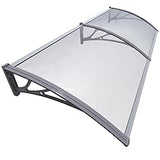 Front Door Canopy Made of Aluminum And Polycarbonate 3 Sizes