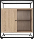 living room cabinet Coventry | with display shelves, cupboard and glass top