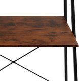 writing desk Exeter | 85.5x46.5x140 cm compact table with overhead storage