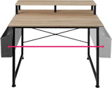 120 x 60 x 110 cm compact home office desk with innovative side