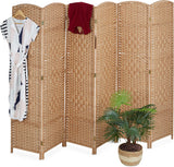 6-Piece Folding Room Divider H x W 170 x 241 cm