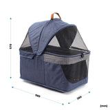 2in1 Dog Buggy Foldable Dog Pram Blue