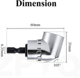 105° Right Angle Drill Adapter, Screwdriver Drill Attachment