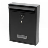 Design Mailbox V10 black Letterbox Postbox Pillar Letter Mail Box