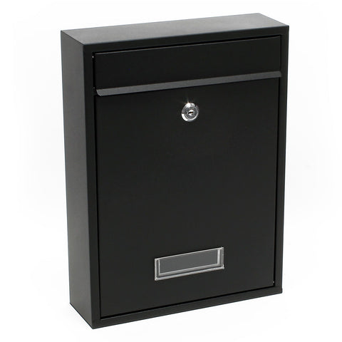 Design Mailbox V10 black Letterbox Postbox Pillar Letter Mail Box