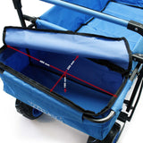 Foldable Handcart with Canopy for Trips with Children, Shopping, etc.