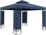Gazebo Garden Tent 3 x 3 m Metal Water-Repellent Luxury