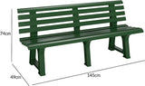 Garden Bench 145 cm Plastic 3 Seater Garden Bench