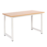 Desk 120x60x74cm brown computer desk table metal table