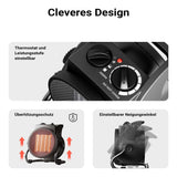 Portable Indoor Radiant Heater 3000W with Ceramic Heating Unit