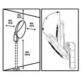 Standing Patio Heater 2000W Infrared Terrace 3 Heating Levels