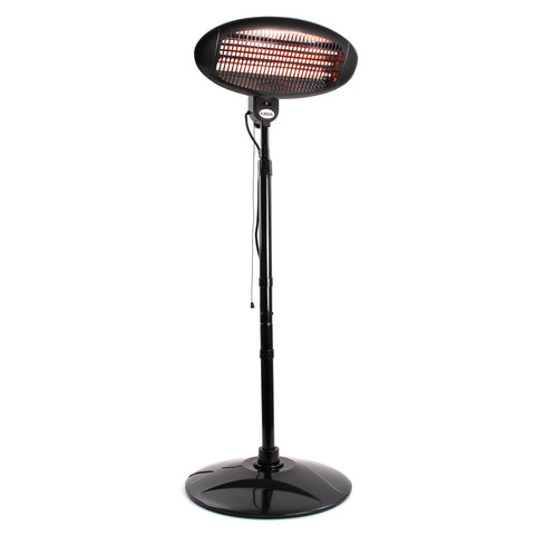 Standing Patio Heater 2000W Infrared Terrace 3 Heating Levels