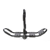 Roof Rack for Kayaks 2 Pieces Folding Aluminium Holder with Straps