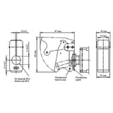 Kill-Switch Toggle Switch Emergency Stop Switch 35A / 12V Knock-Out ON-OFF-ON