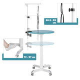 Grooming table, height-adjustable, rotating table, clipping table for dogs