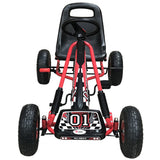 Kids Racer Pedal Go-Kart 4-8 Years - Red
