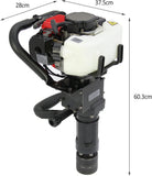 2-Stroke Petrol Engine Pile Ram Post Driver Fence Construction Air Hammer 900 W