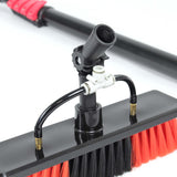 Solar Panel Telescopic Wash Brush up to 9 m and Water Connection Set