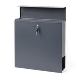 Letter Box with Newspaper Holder V49 Anthracite Wall Mounted Post Box