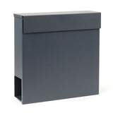 Letter Box with Newspaper Holder V49 Anthracite Wall Mounted Post Box