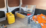 Aluminium Tool Box 102 L Lockable Case + 2 Keys 81 x 37 x 102 cm Truck Box