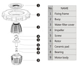 SunSun COP-10000 Floating fountain 20000l/h 90W with 1m water column