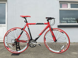 HYBRID 21 speed hybrid bike RED